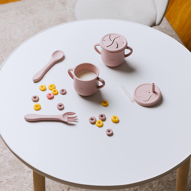 Silikon-Babygeschirr-Set mit Saugnapf