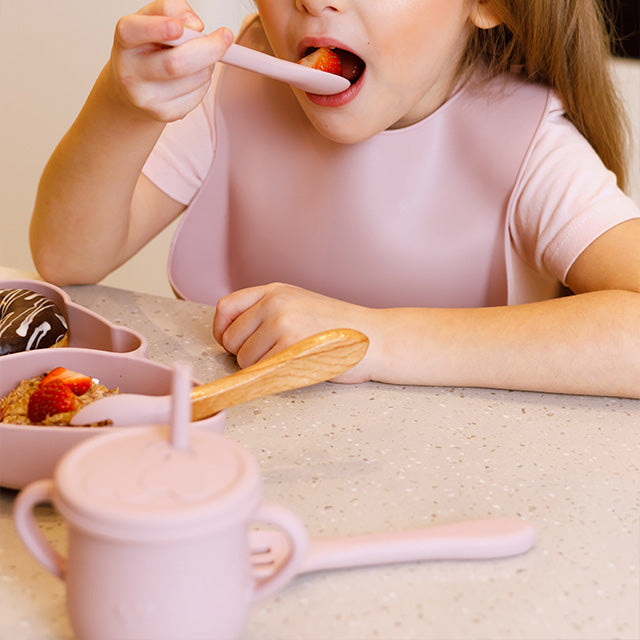 Silikon-Babygeschirr-Set mit Saugnapf