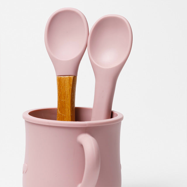 Silikon-Babygeschirr-Set mit Saugnapf