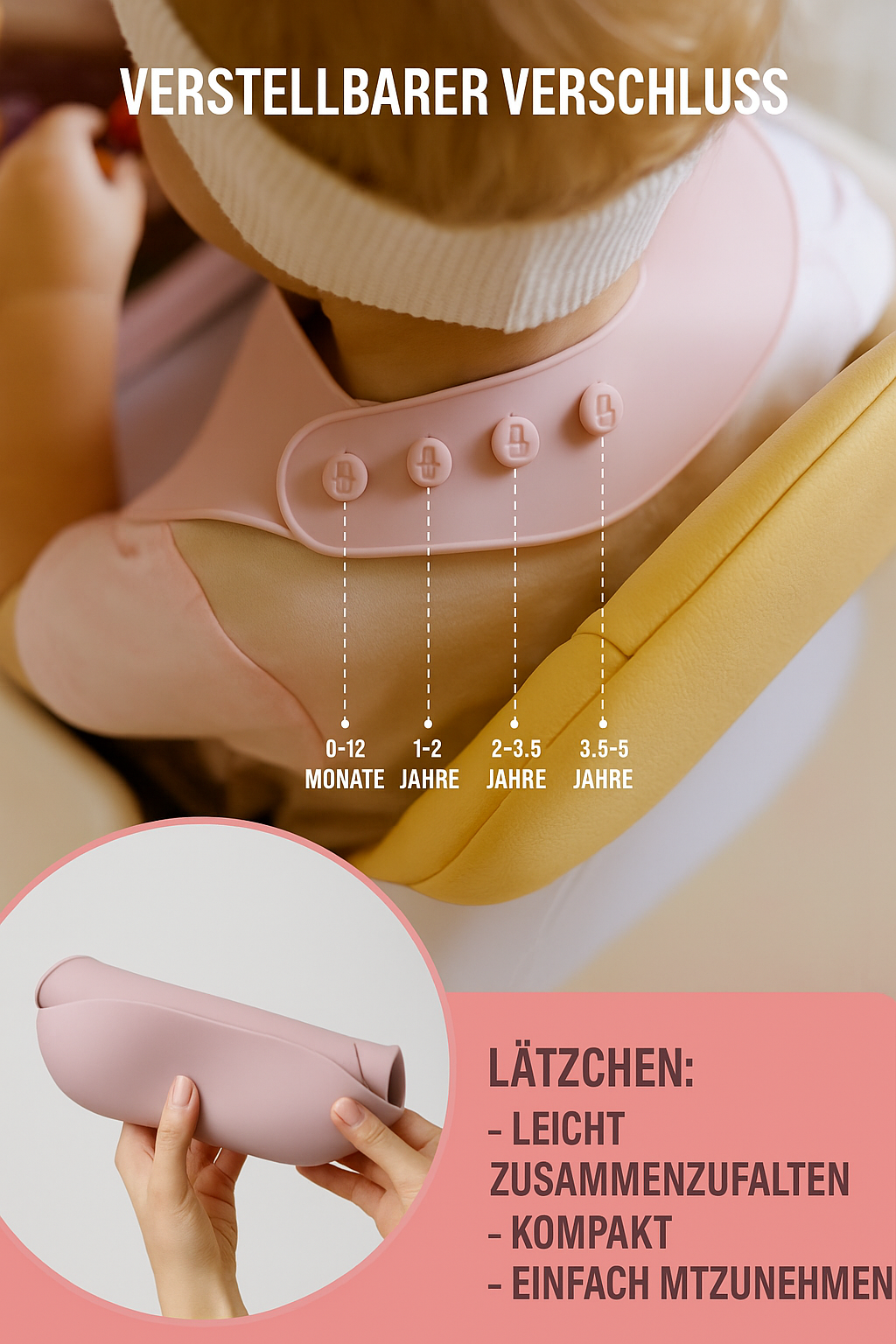 Silikon-Babygeschirr-Set mit Saugnapf