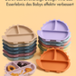 Silikon-Babygeschirr-Set mit Saugnapf