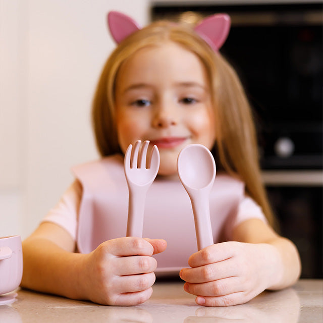 EICHHÖRNCHEN Silikon-Babygeschirr-Set mit Saugnapf