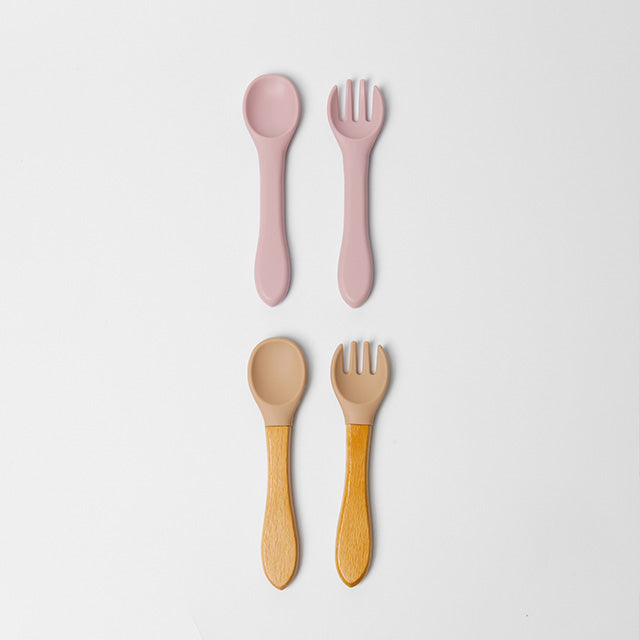 EICHHÖRNCHEN Silikon-Babygeschirr-Set mit Saugnapf