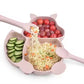 Silikon-Babygeschirr-Set mit Saugnapf