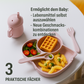 ELEFANT Silikon-Babygeschirr-Set mit Saugnapf