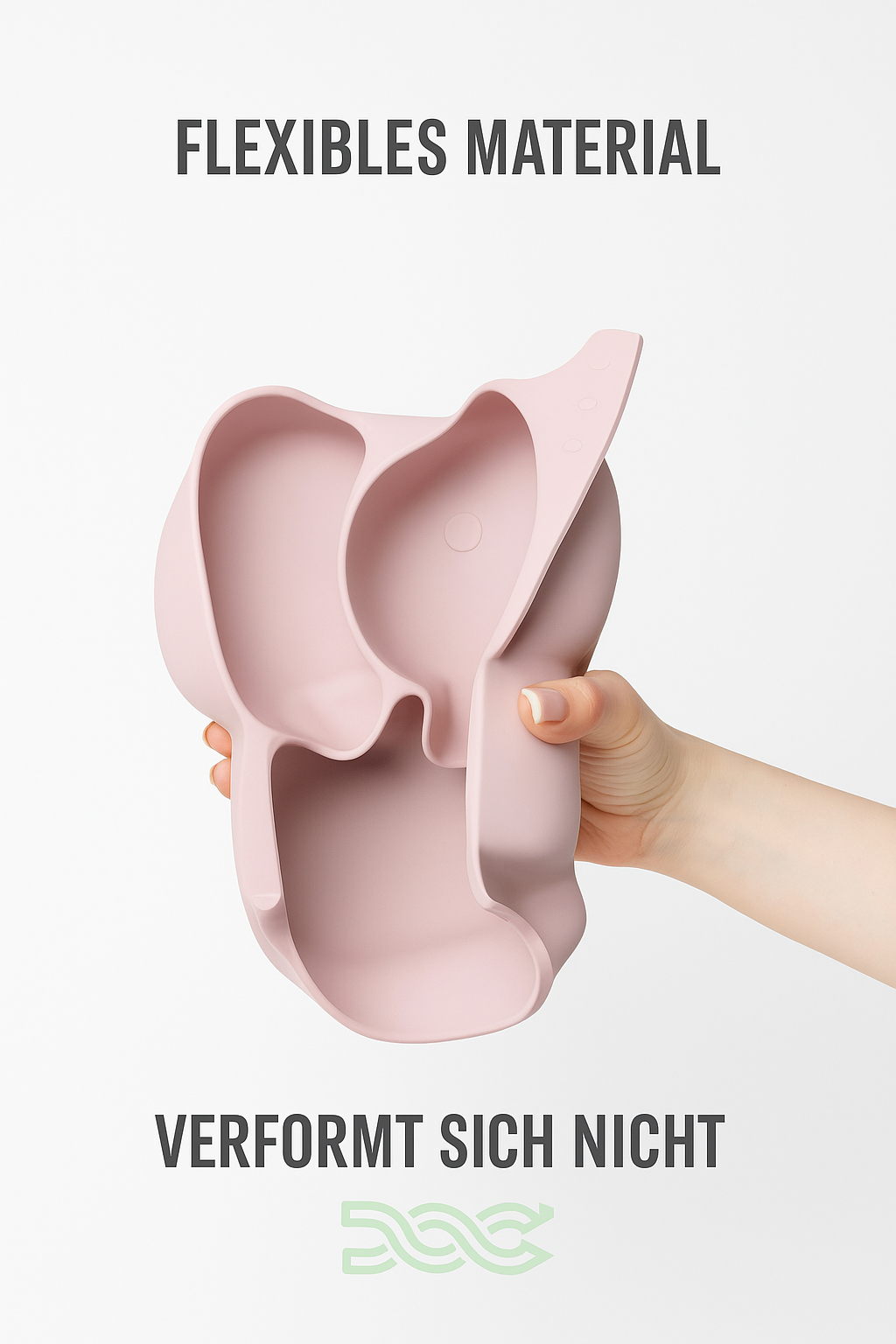 ELEFANT Silikon-Babygeschirr-Set mit Saugnapf