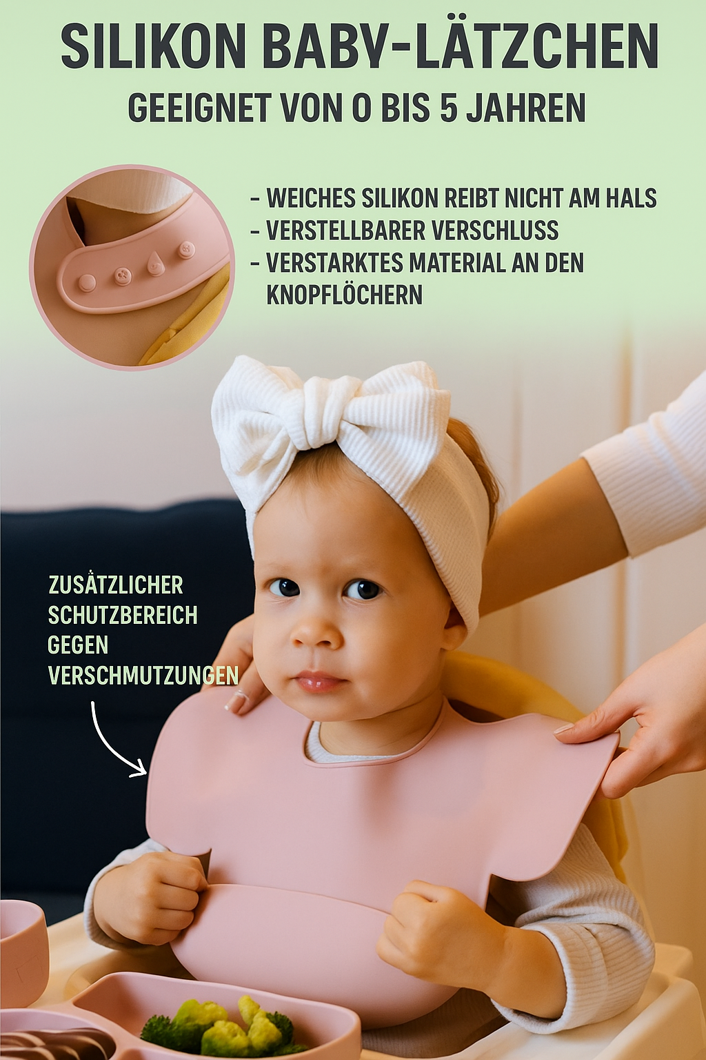 ELEFANT Silikon-Babygeschirr-Set mit Saugnapf