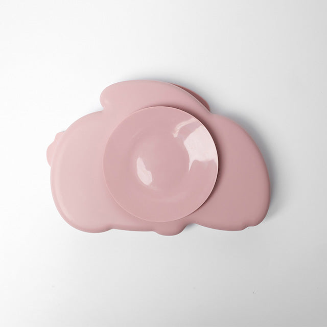 HASE Silikon-Babygeschirr-Set mit Saugnapf