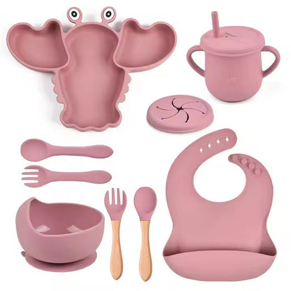 HUMMER Silikon-Babygeschirr-Set mit Saugnapf