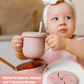 Silikon-Babygeschirr-Set mit Saugnapf