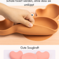 Silikon-Babygeschirr-Set mit Saugnapf