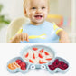 Silikon-Babygeschirr-Set mit Saugnapf