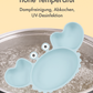 KRABBE Silikon-Babygeschirr-Set mit Saugnapf