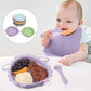 Silikon-Babygeschirr-Set mit Saugnapf