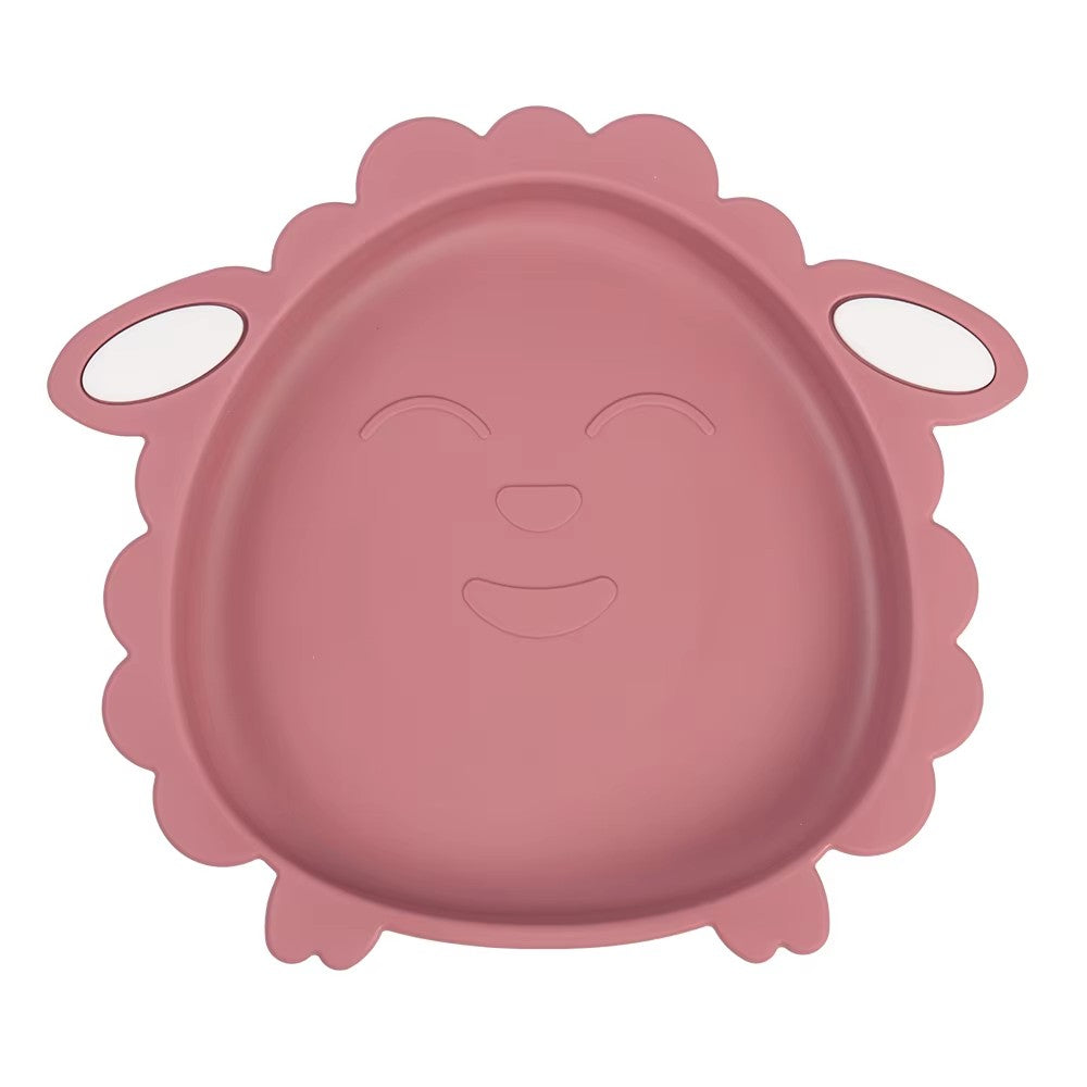 SCHAF Silikon-Babygeschirr-Set mit Saugnapf