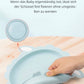 Silikon-Babygeschirr-Set mit Saugnapf