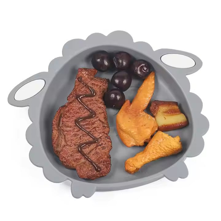 SCHAF Silikon-Babygeschirr-Set mit Saugnapf