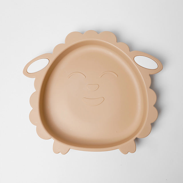 SCHAF Silikon-Babygeschirr-Set mit Saugnapf