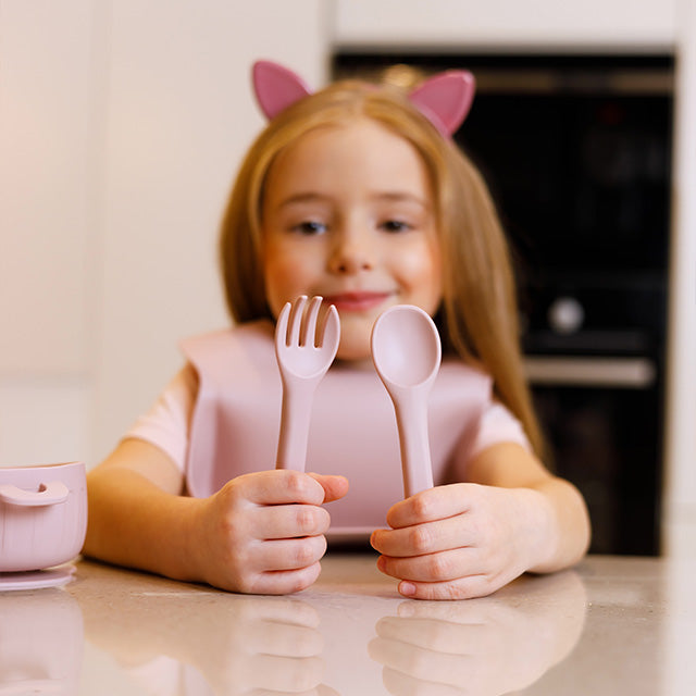 SCHAF Silikon-Babygeschirr-Set mit Saugnapf